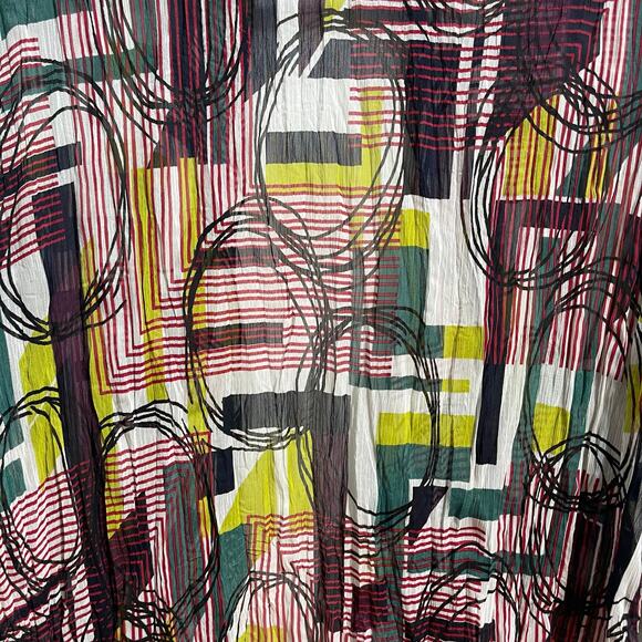 Units Sheer Long Line Artsy Tie Front Cover Up Cardigan Women's Sz X-Large - Picture 7 of 9